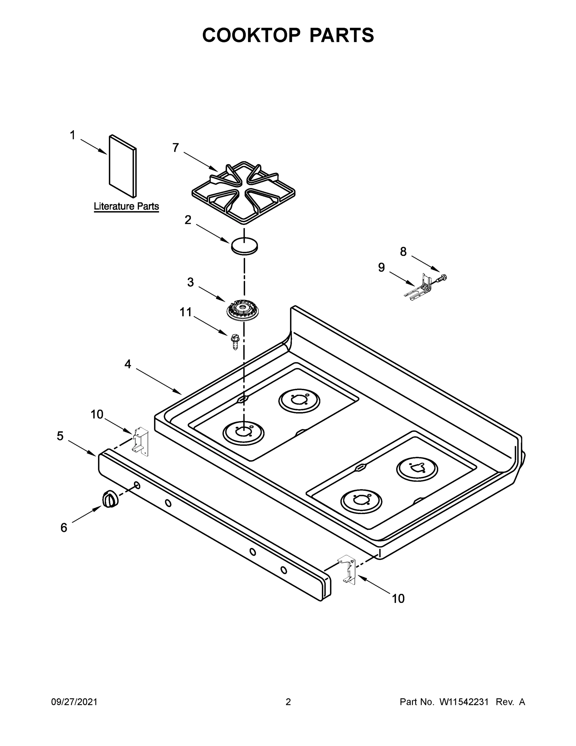 02 - COOKTOP PARTS