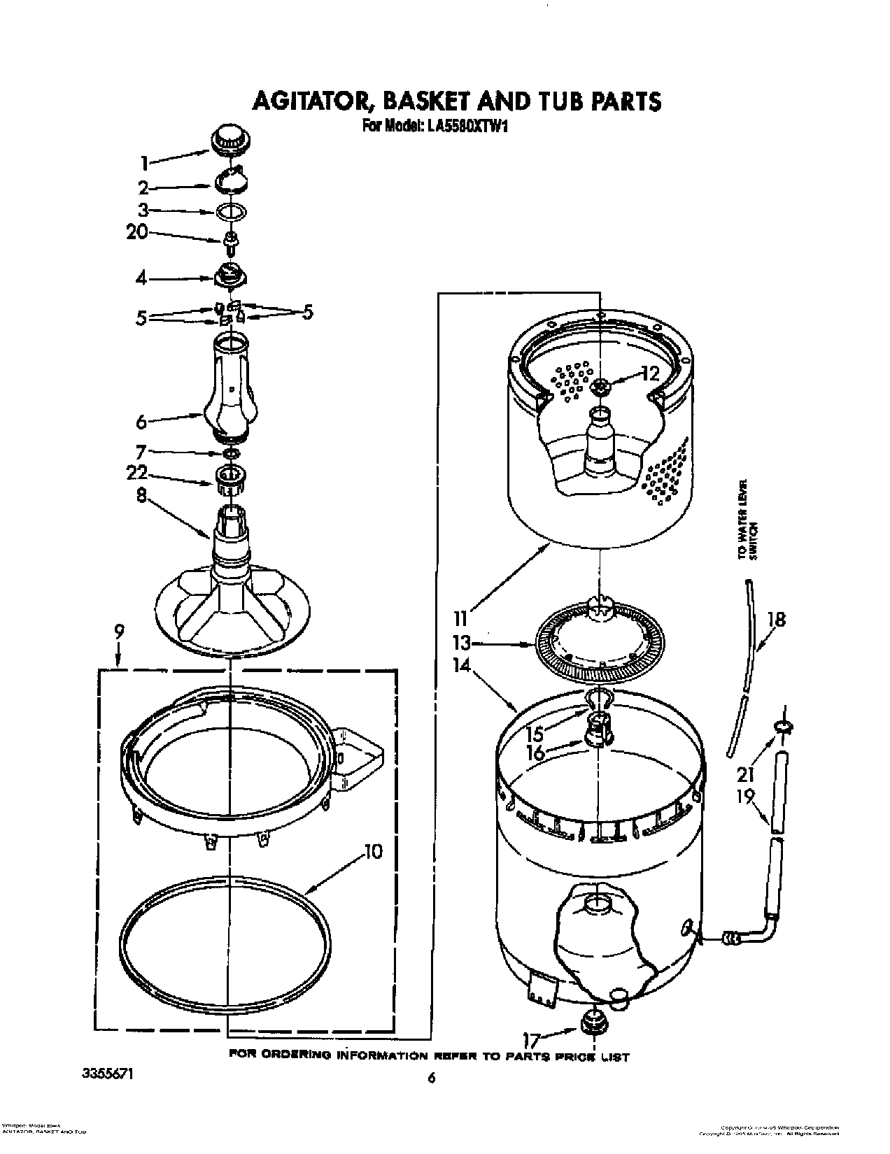 04 - AGITATOR, BASKET AND TUB