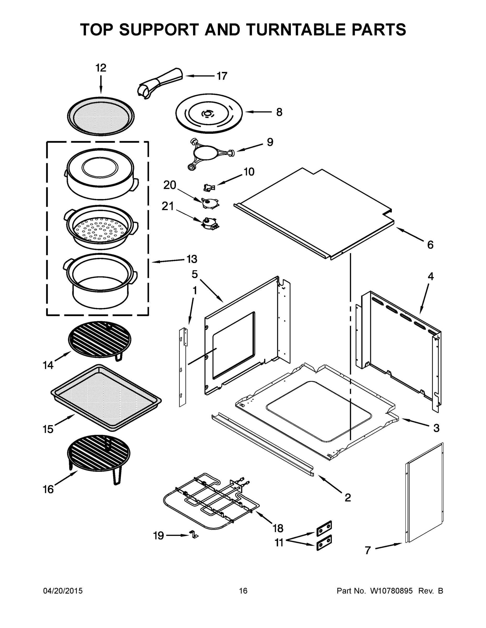 09 - TOP SUPPORT AND TURNTABLE PARTS