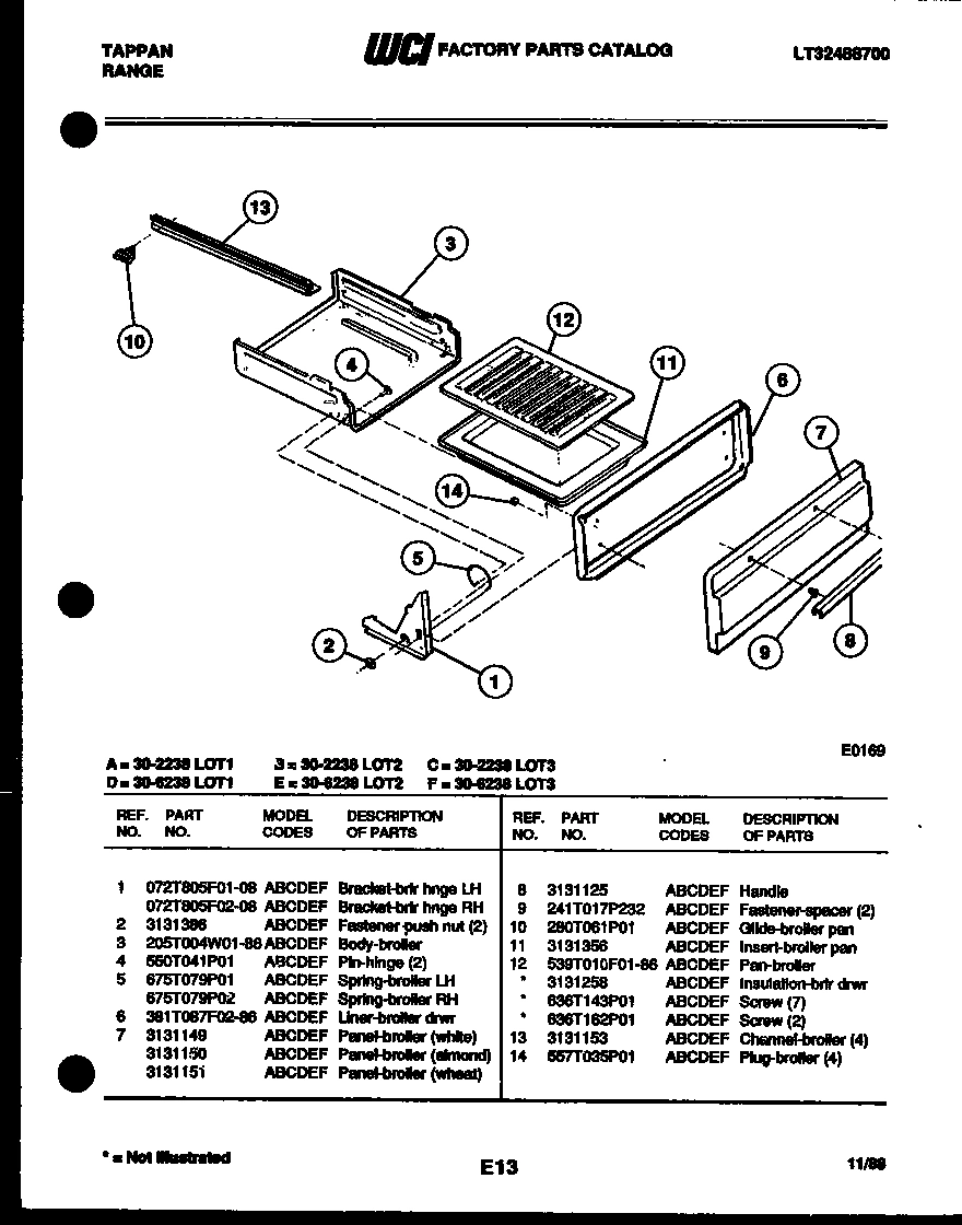 05 - BROILER DRAWER PARTS