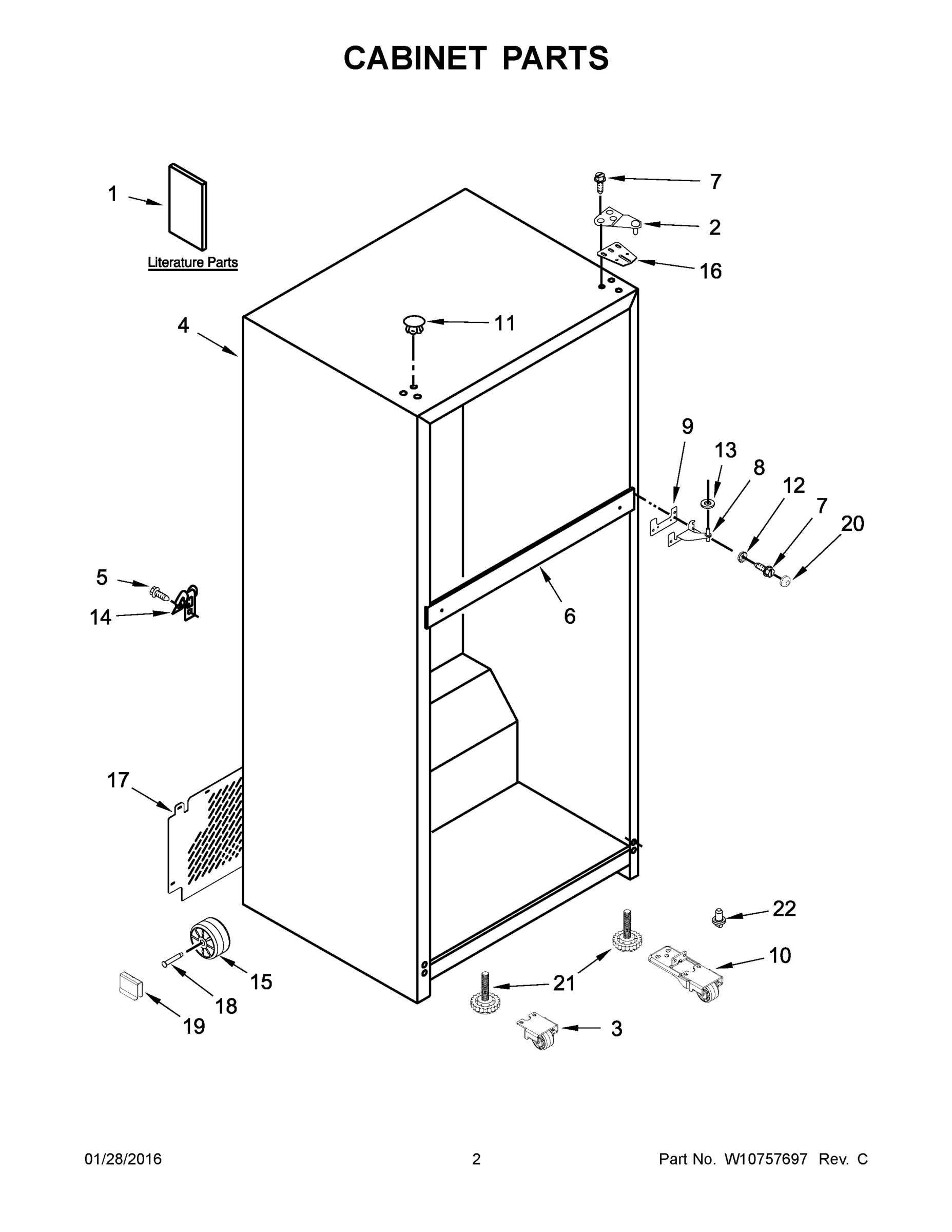 02 - CABINET PARTS