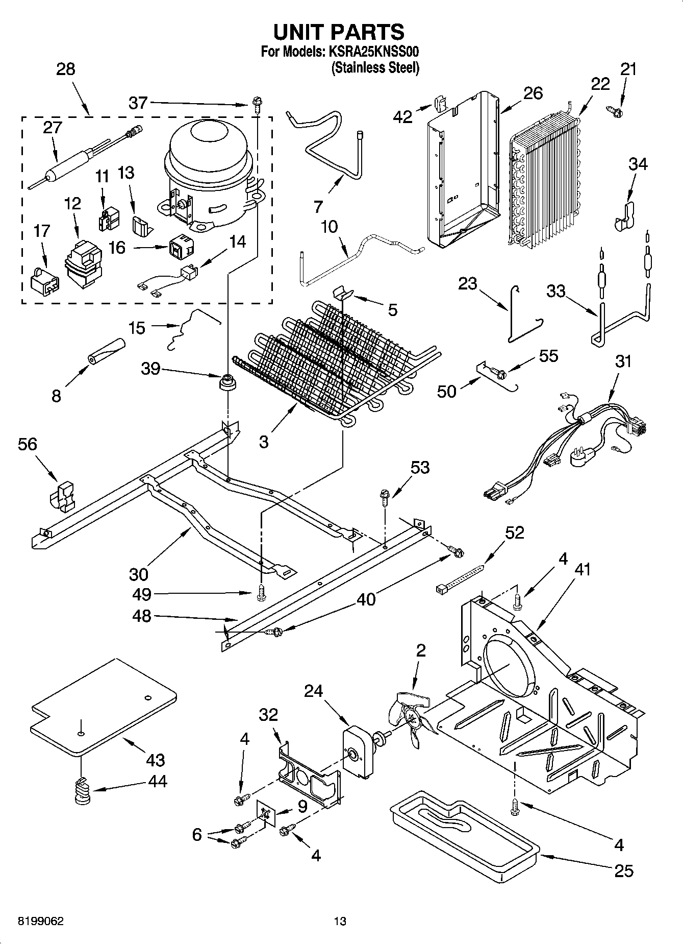 09 - UNIT PARTS, PARTS NOT ILLUSTRATED