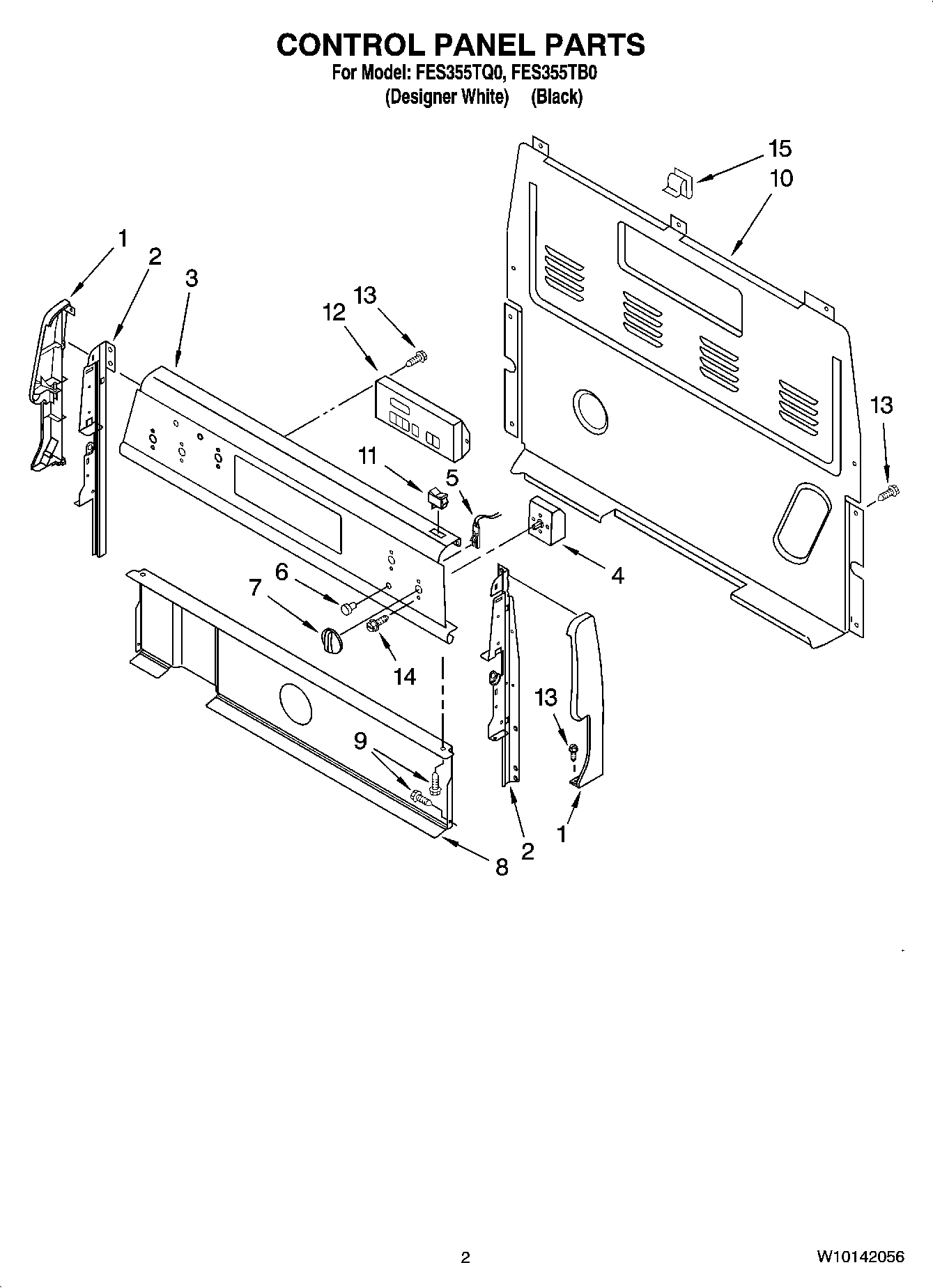 02 - CONTROL PANEL PARTS