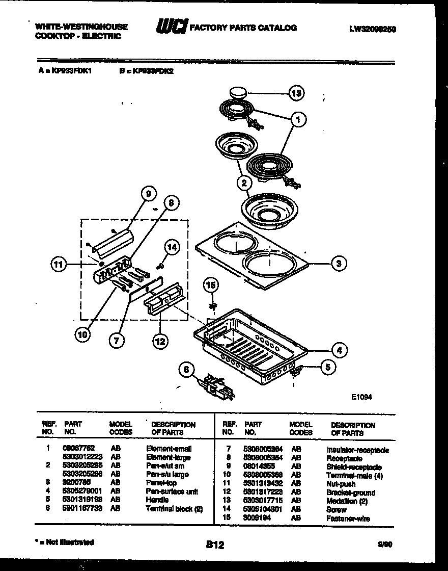 03 - COOKTOP PARTS