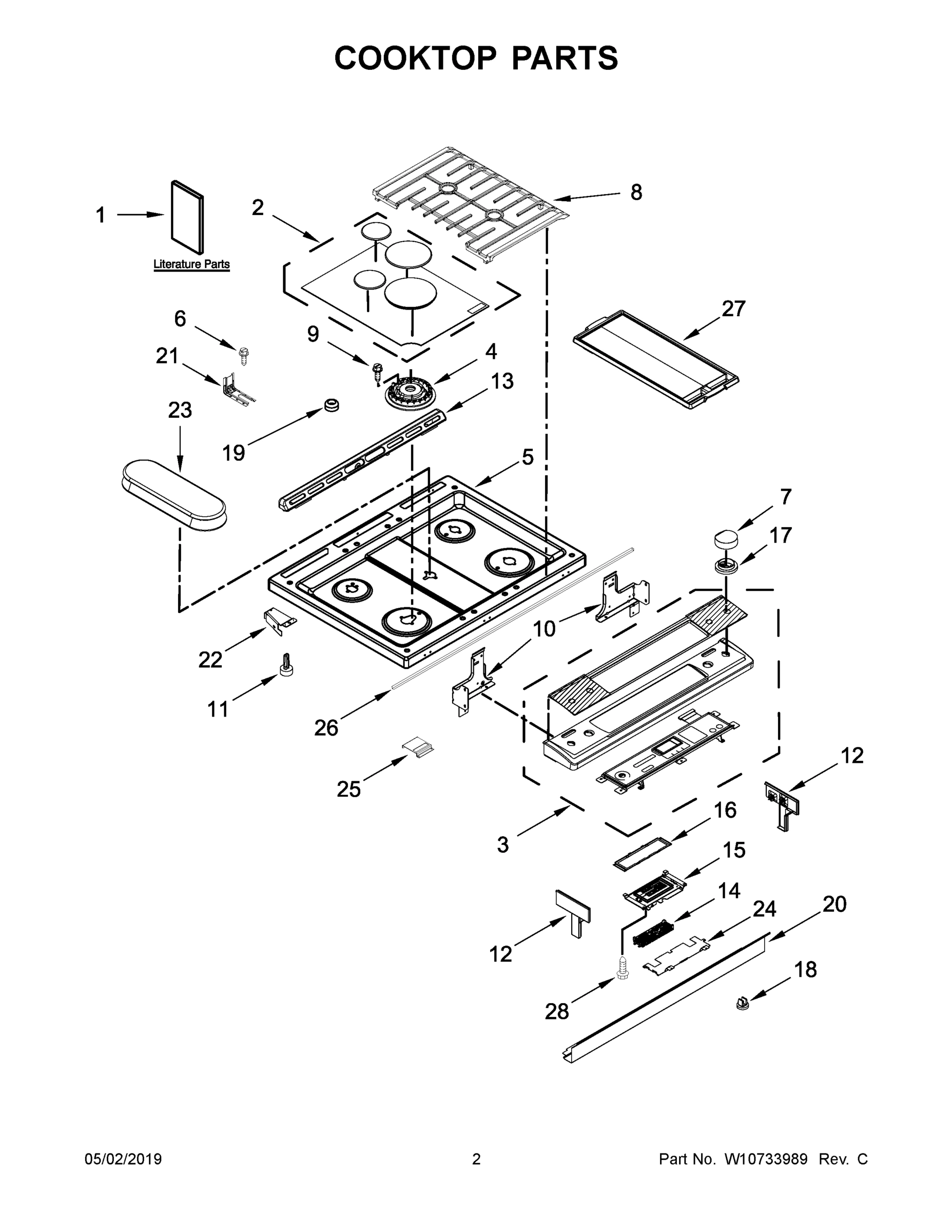 02 - COOKTOP PARTS