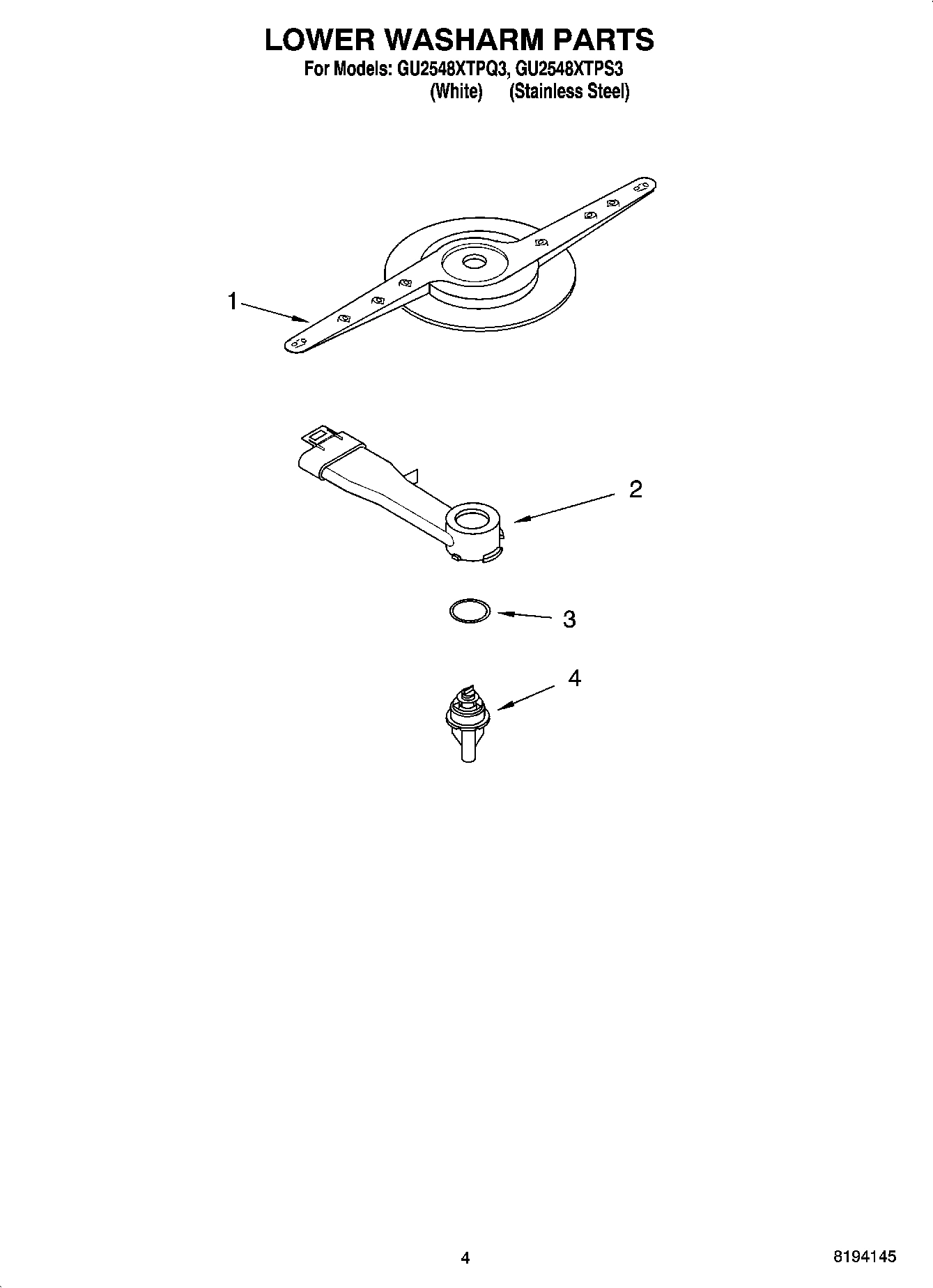 04 - LOWER WASHARM PARTS