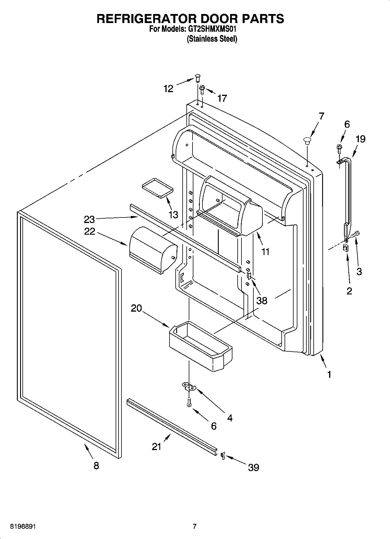 04 - REFRIGERATOR DOOR PARTS