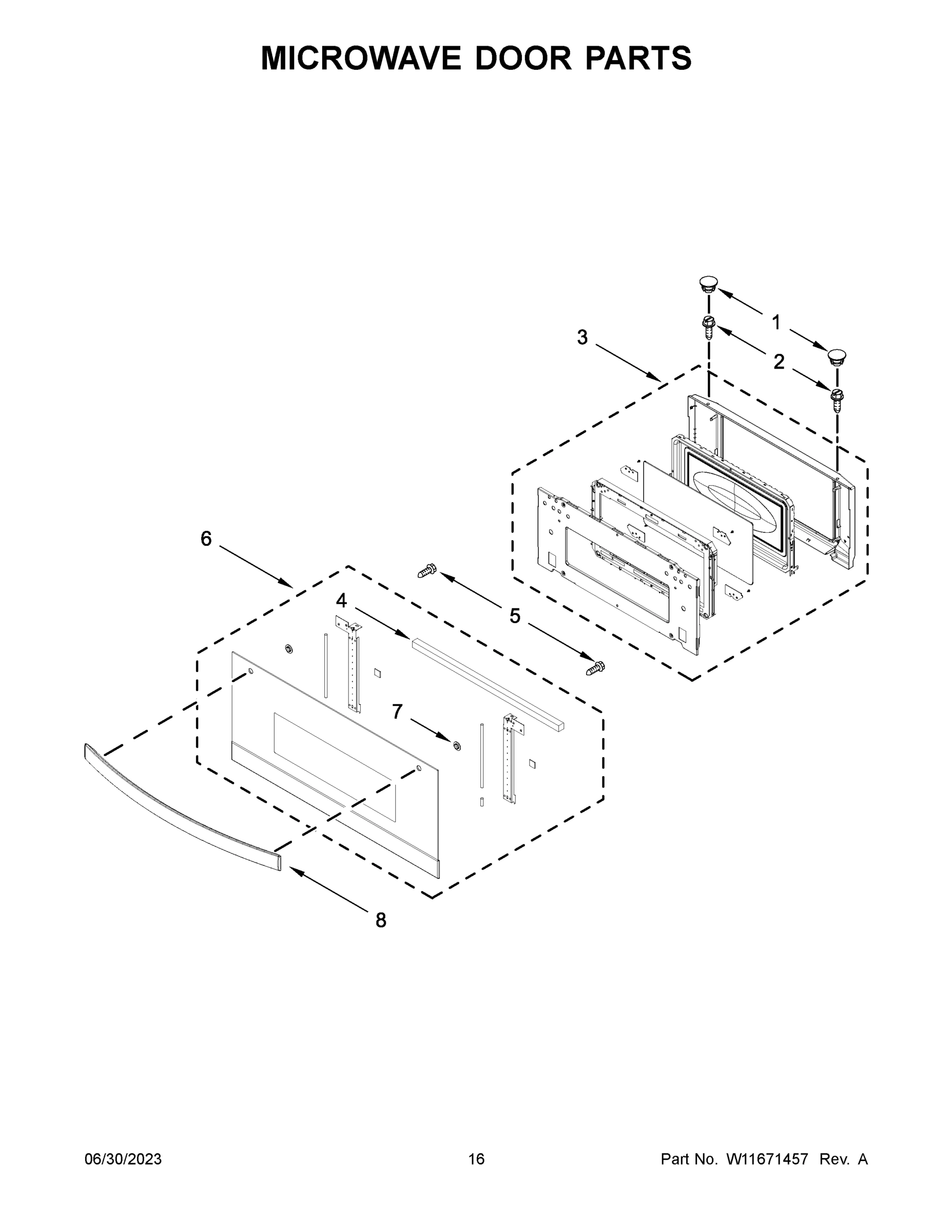 09 - MICROWAVE DOOR PARTS
