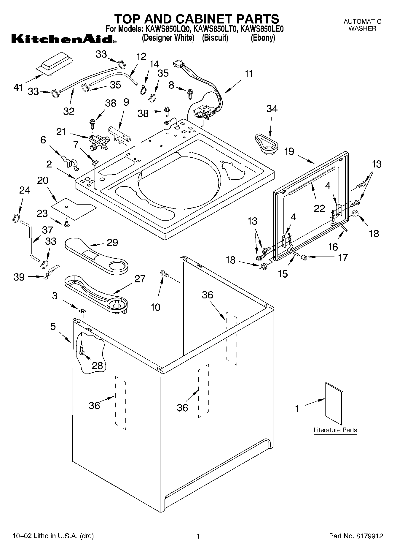 01 - TOP AND CABINET, LITERATURE