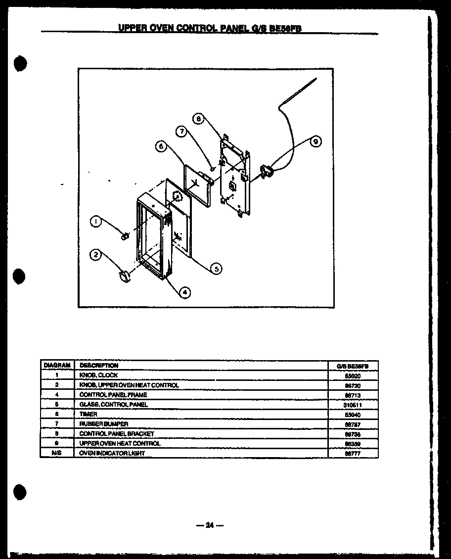 07 - UPPER OVEN CONTROL PANEL