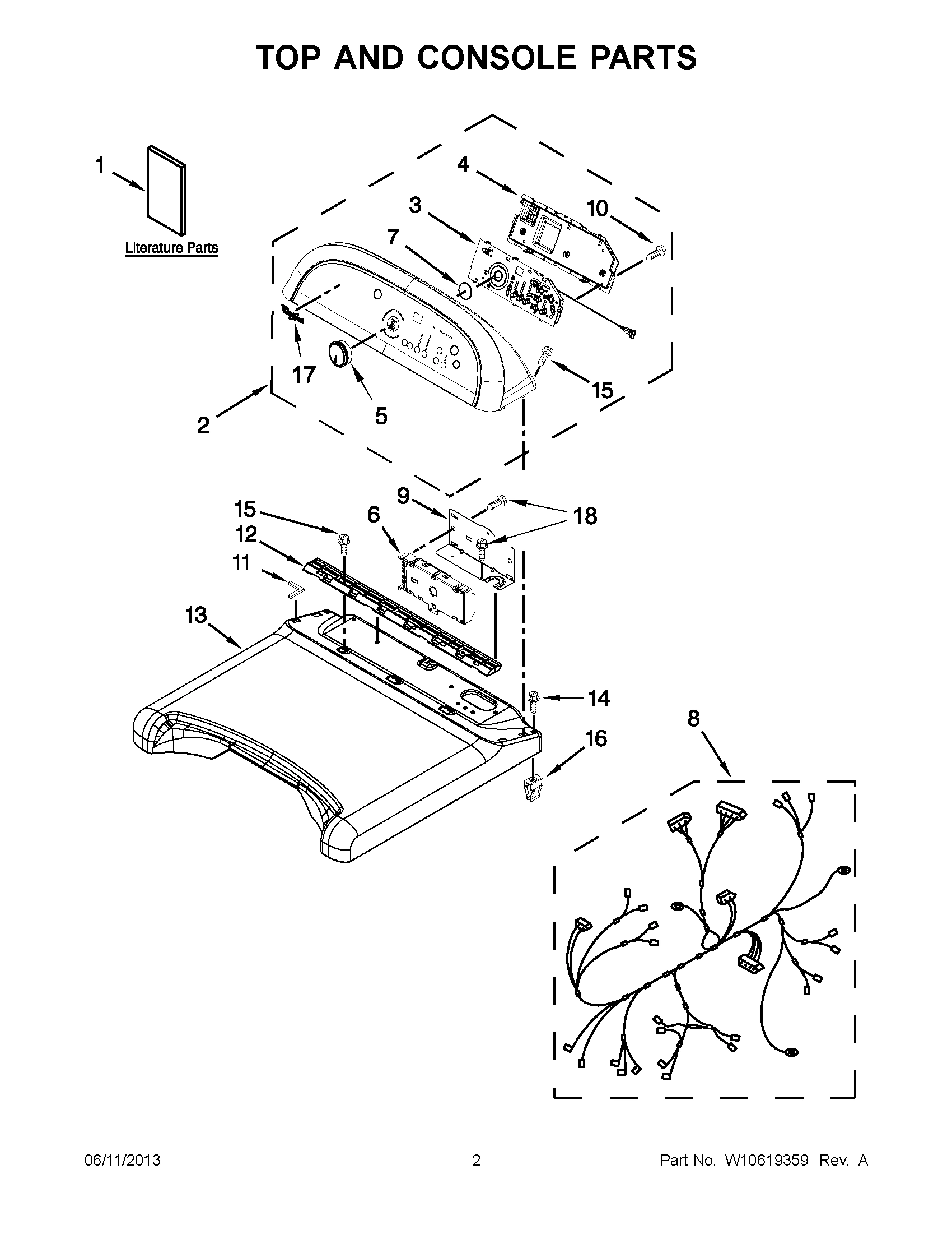01 - TOP AND CONSOLE PARTS