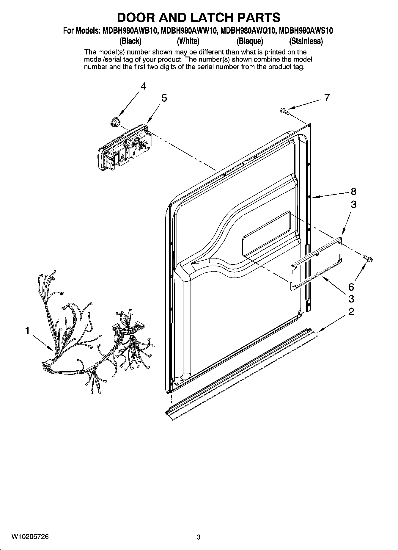03 - DOOR AND LATCH PARTS