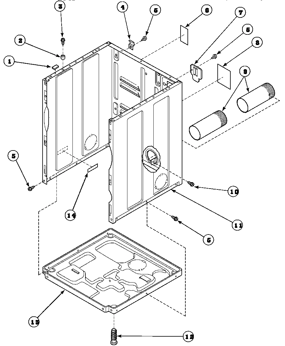 02 - CABINET, EXHAUST DUCT AND BASE