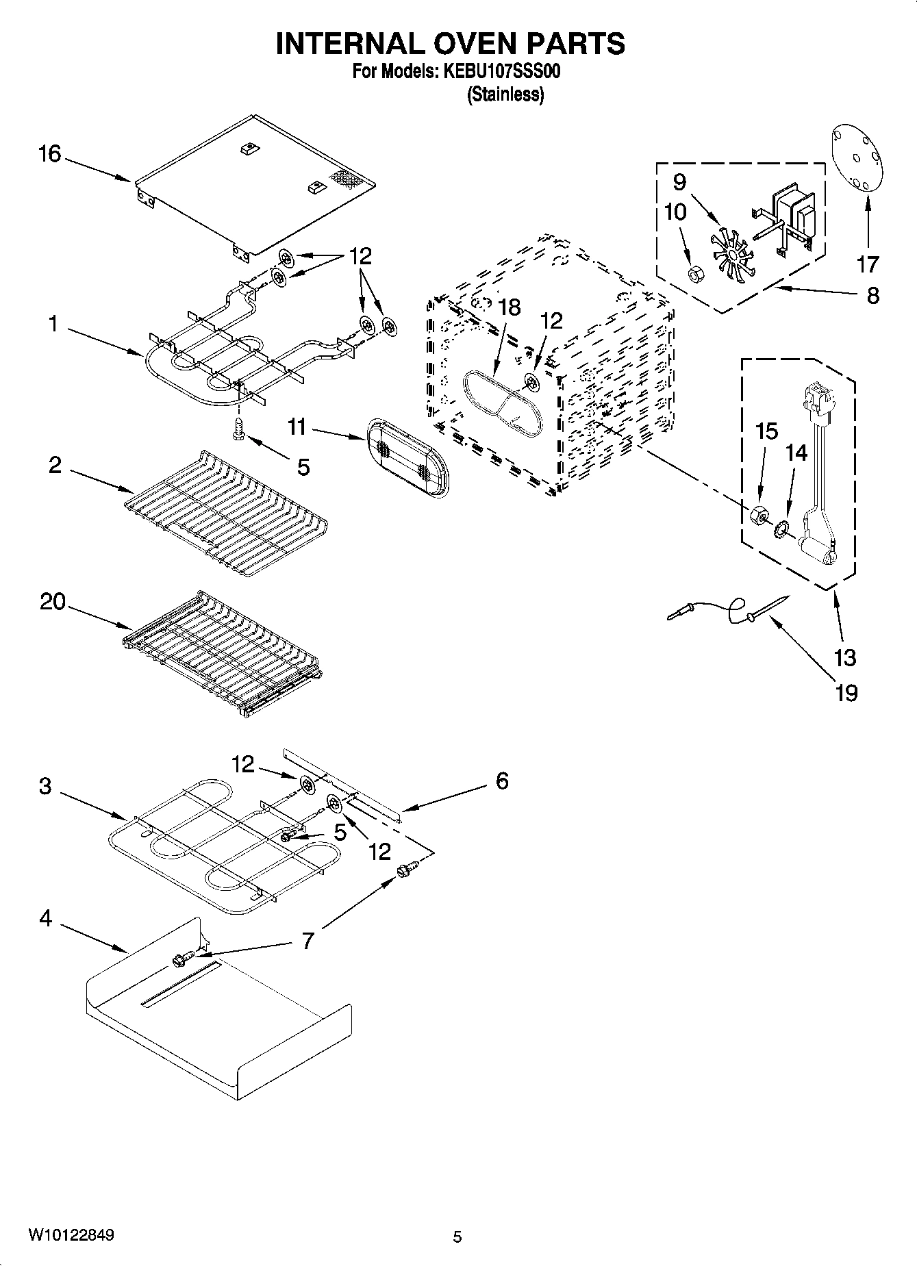 04 - INTERNAL OVEN PARTS