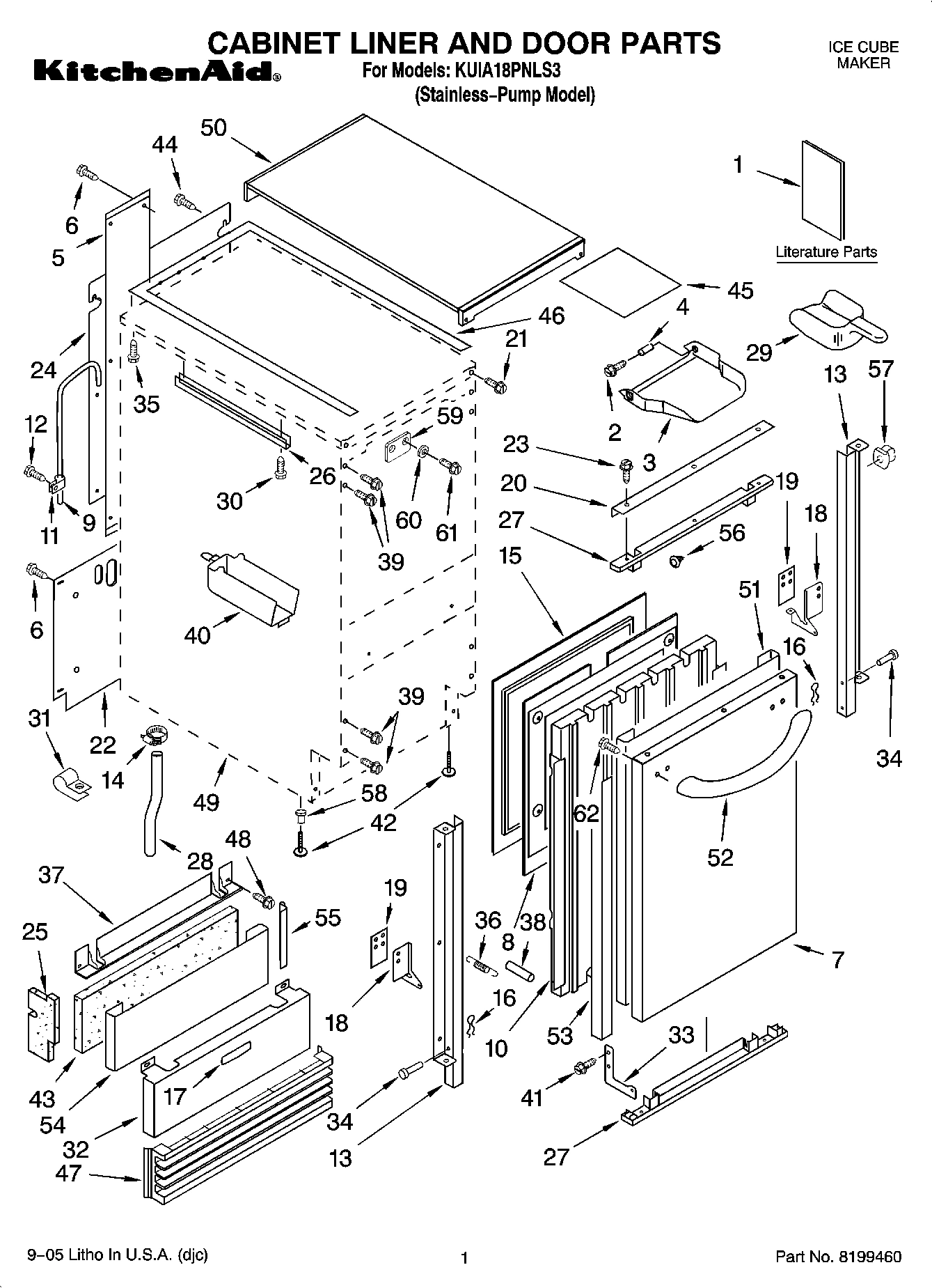01 - CABINET LINER AND DOOR PARTS