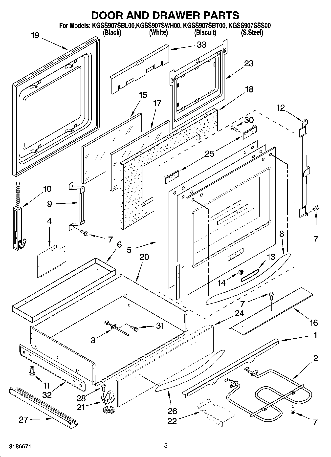 03 - DOOR AND DRAWER PARTS