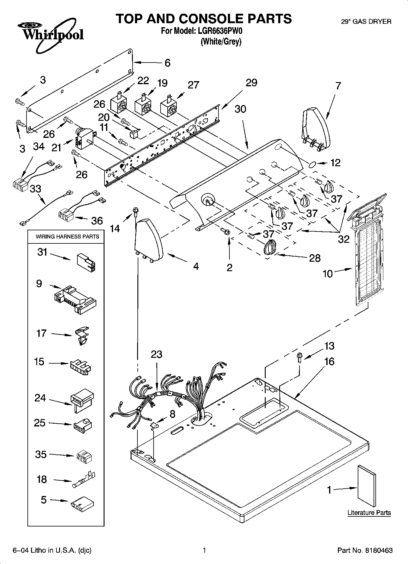 01 - TOP AND CONSOLE PARTS
