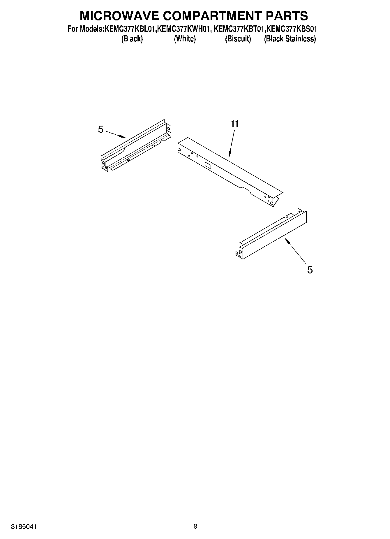 07 - MICROWAVE COMPARTMENT PARTS