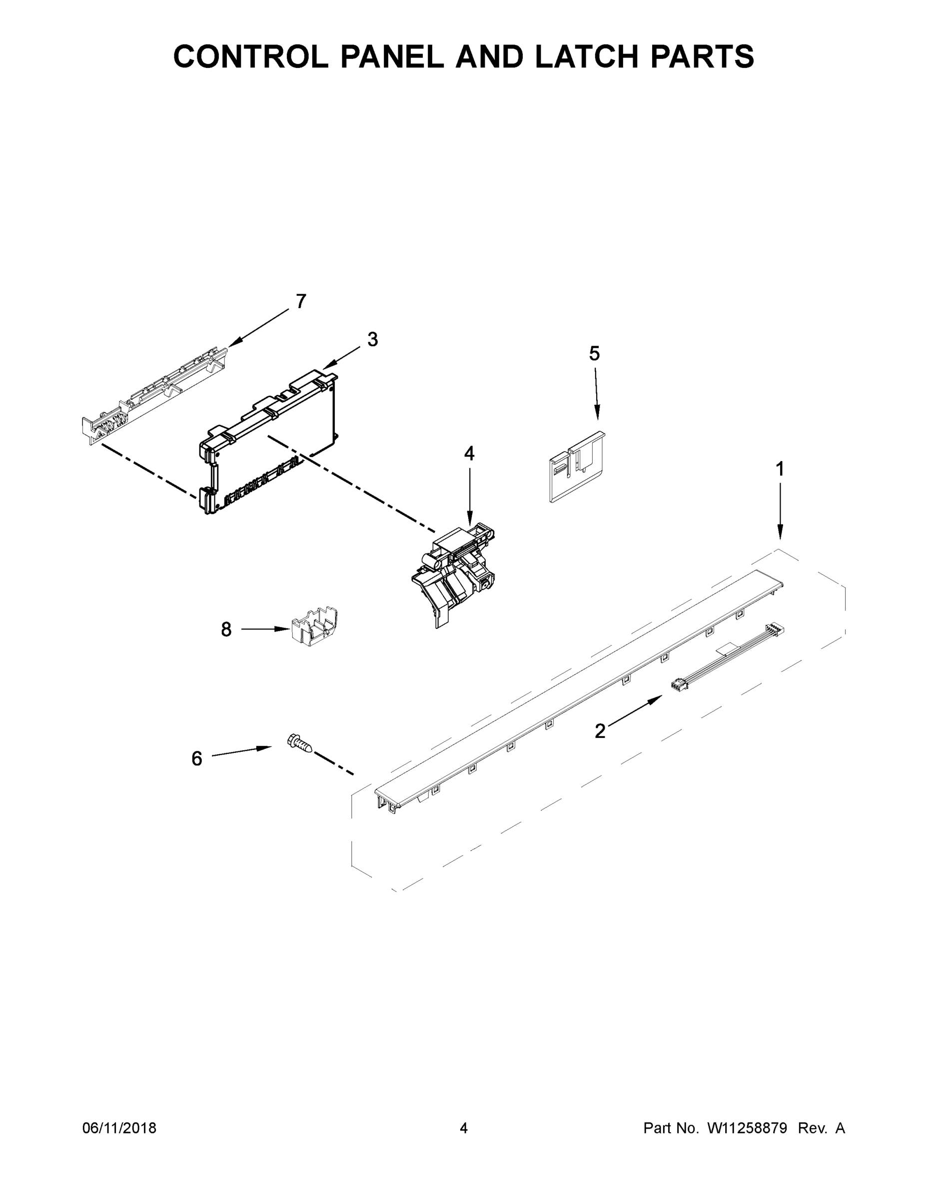 03 - CONTROL PANEL AND LATCH PARTS