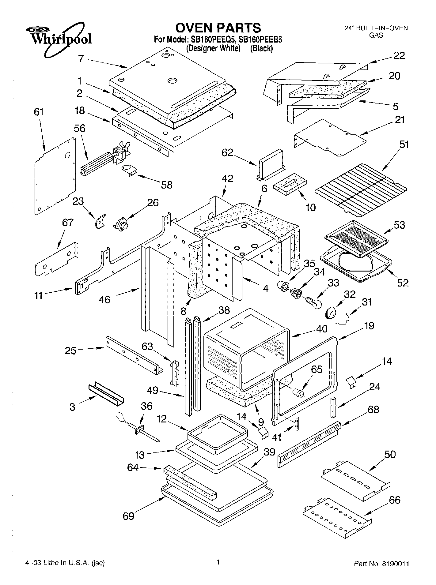 01 - OVEN PARTS