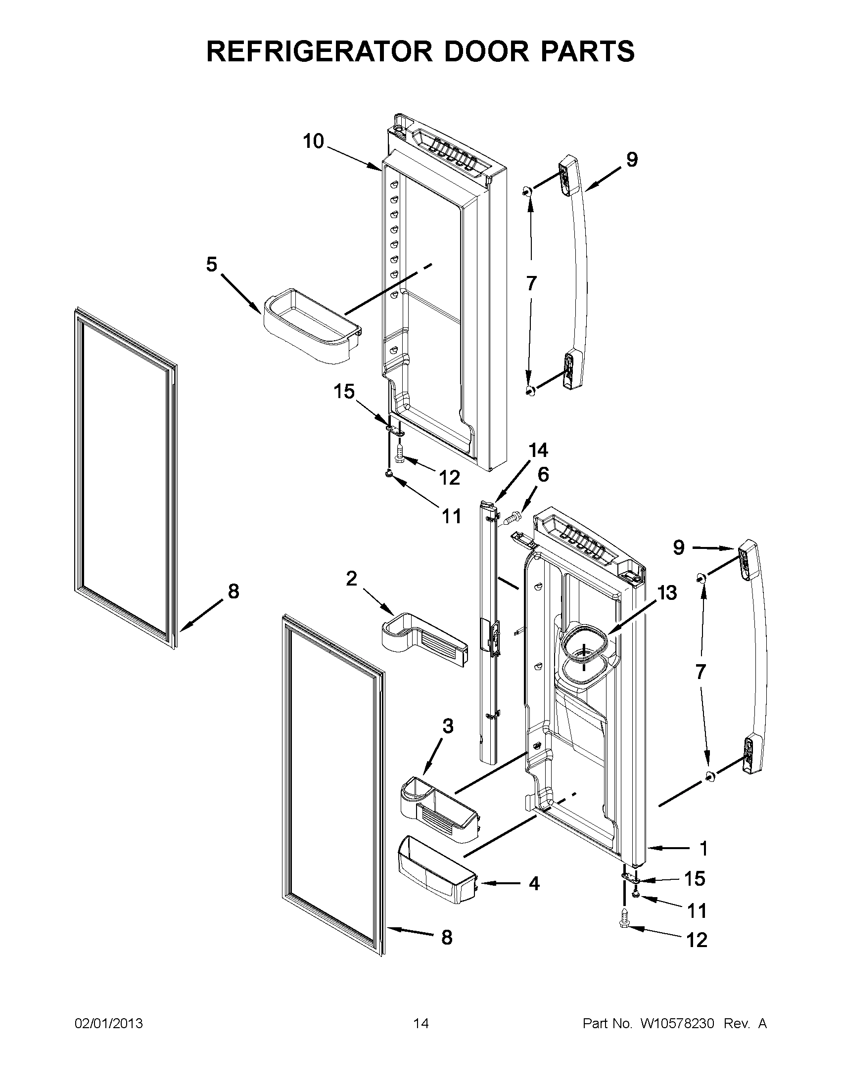 07 - REFRIGERATOR DOOR PARTS