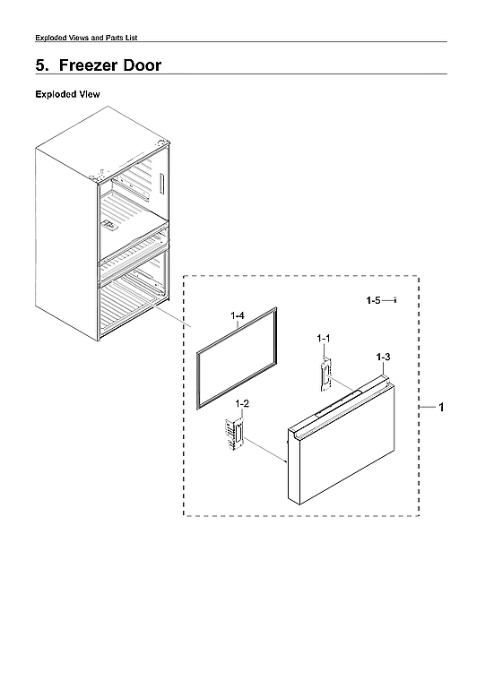 Freezer Door Parts