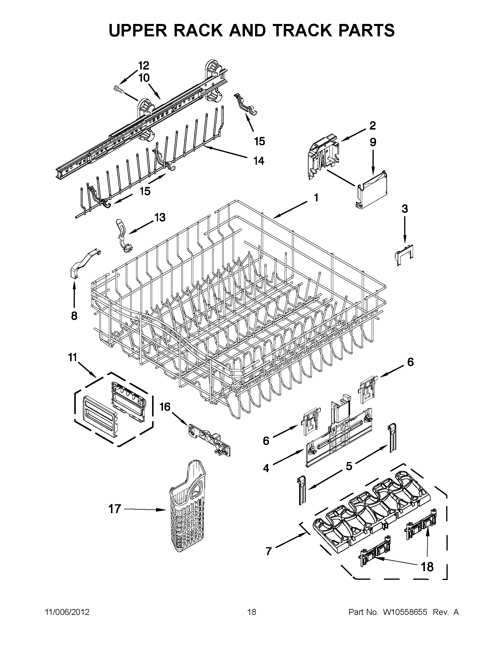09 - UPPER RACK AND TRACK PARTS