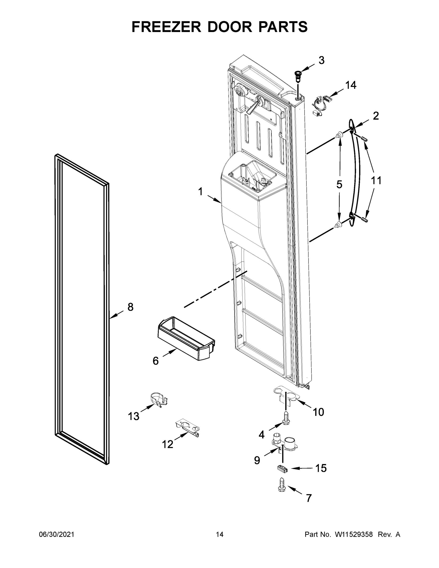 08 - FREEZER DOOR PARTS