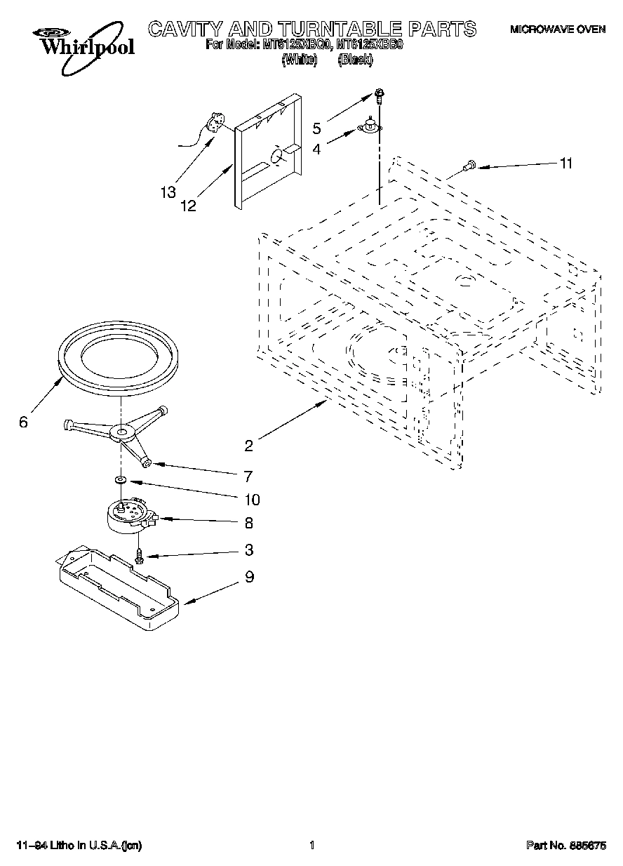01 - CAVITY AND TURNTABLE, LIT/OPTIONAL
