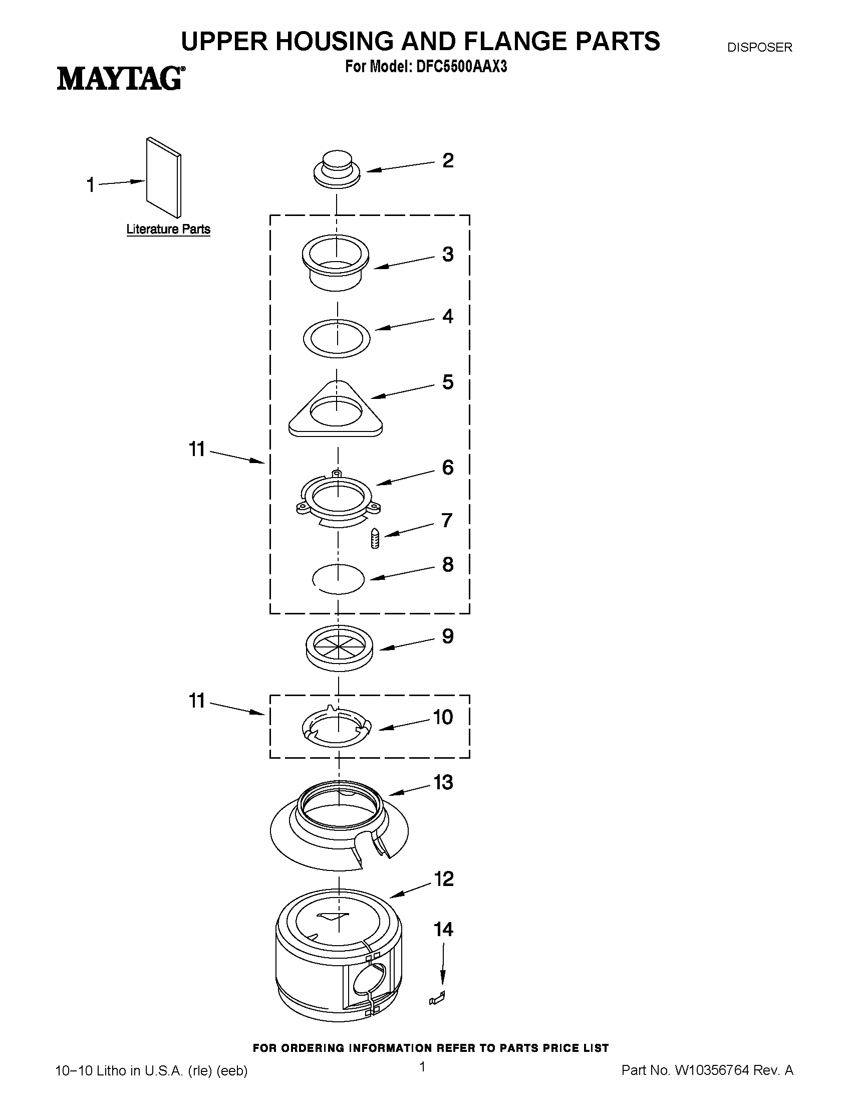 01 - UPPER HOUSING AND FLANGE PARTS