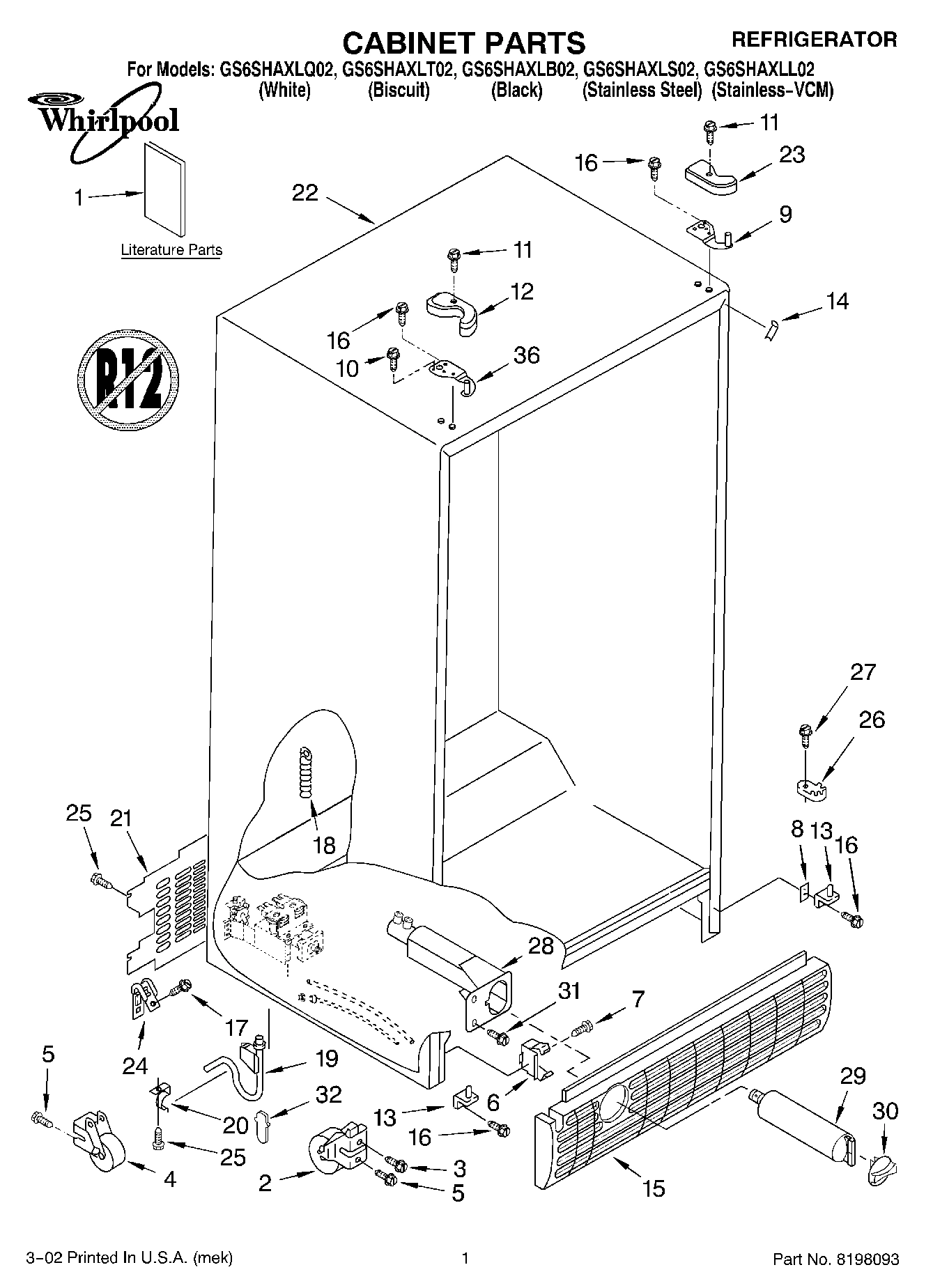 01 - CABINET, LITERATURE