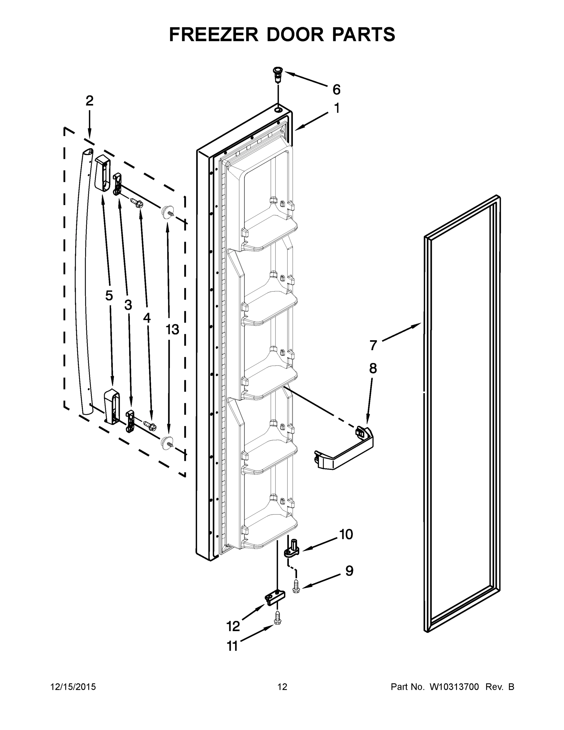 07 - FREEZER DOOR PARTS