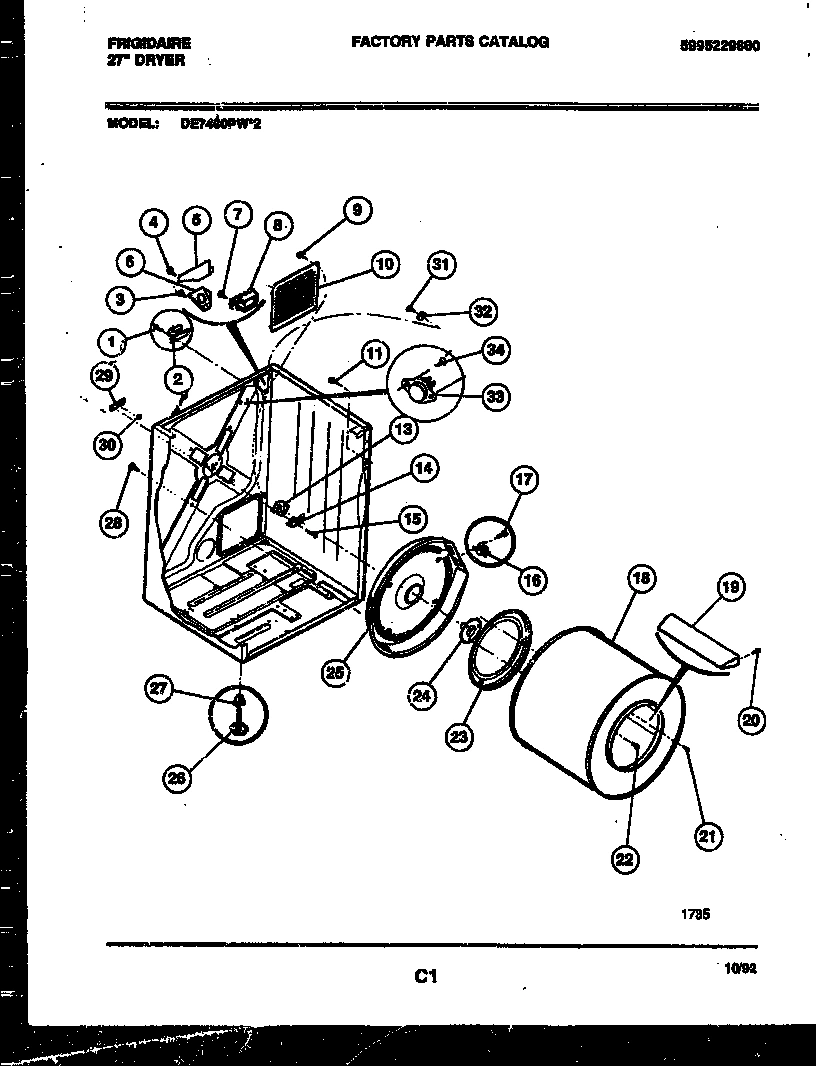 02 - CABINET AND COMPONENT PARTS