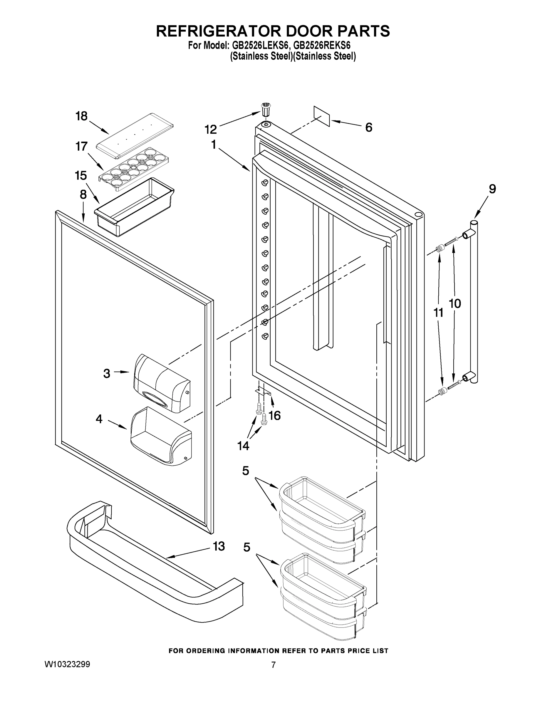 04 - REFRIGERATOR DOOR PARTS