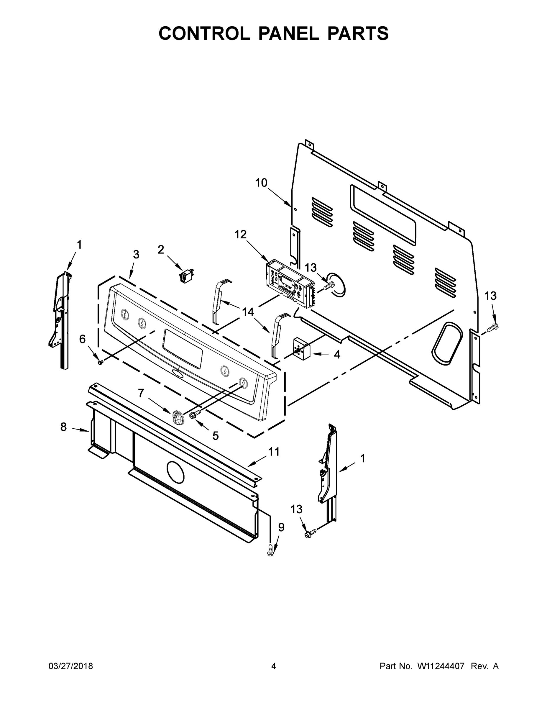 03 - CONTROL PANEL PARTS