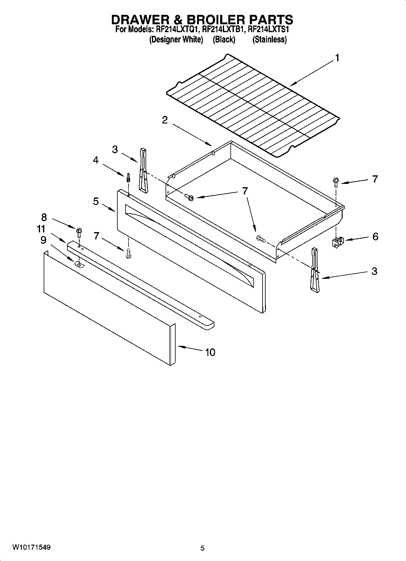 04 - DRAWER & BROILER PARTS