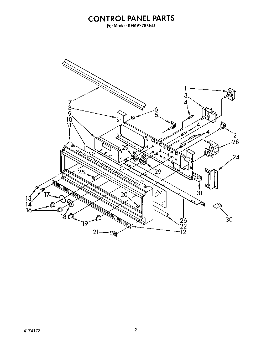 02 - CONTROL PANEL, LIT/OPTIONAL