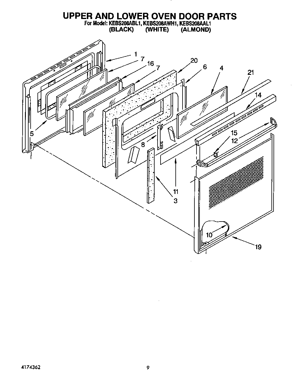 07 - UPPER AND LOWER OVEN DOOR