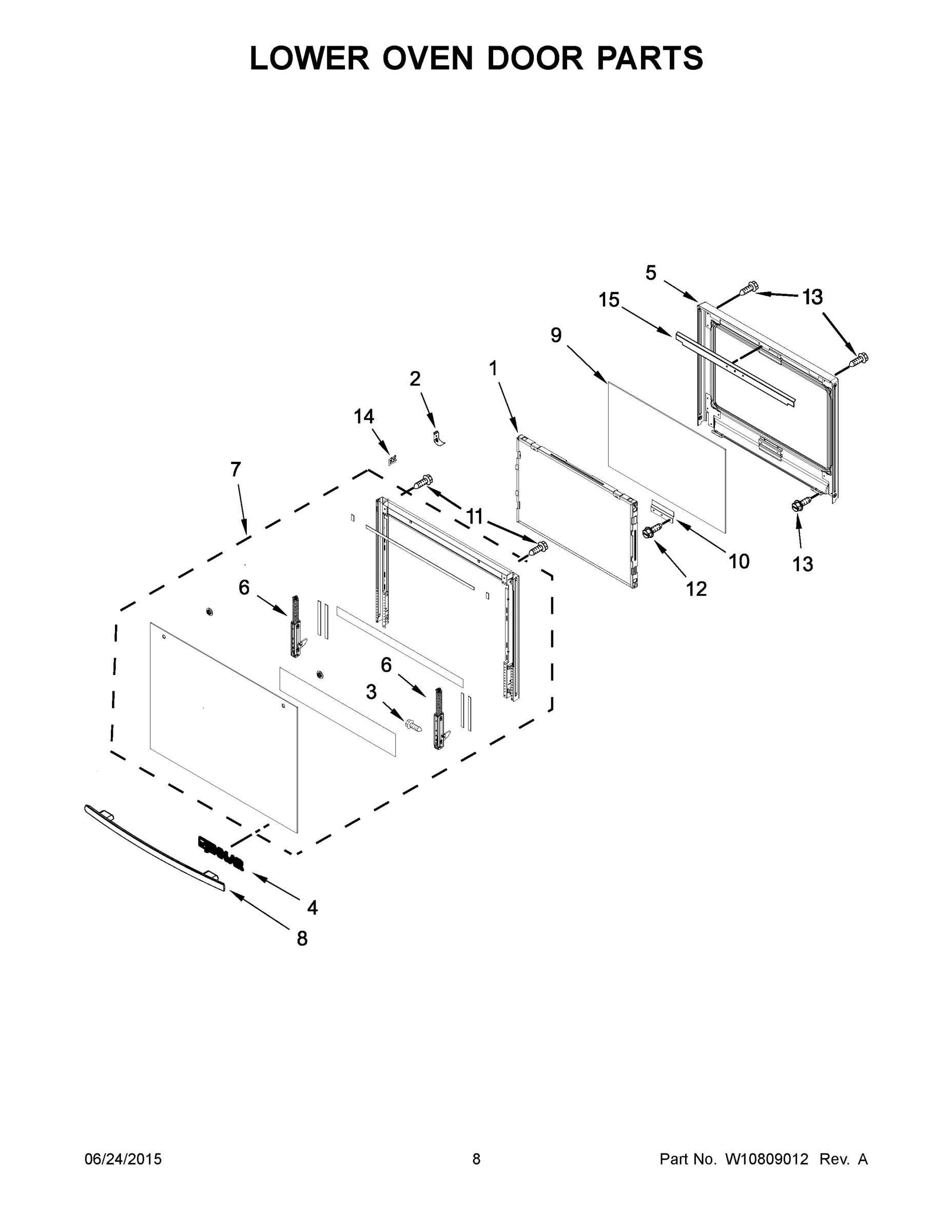 05 - LOWER OVEN DOOR PARTS