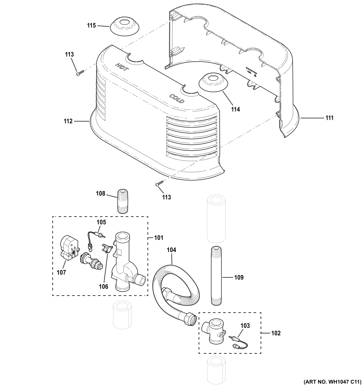 MIXING VALVE ASSEMBLY