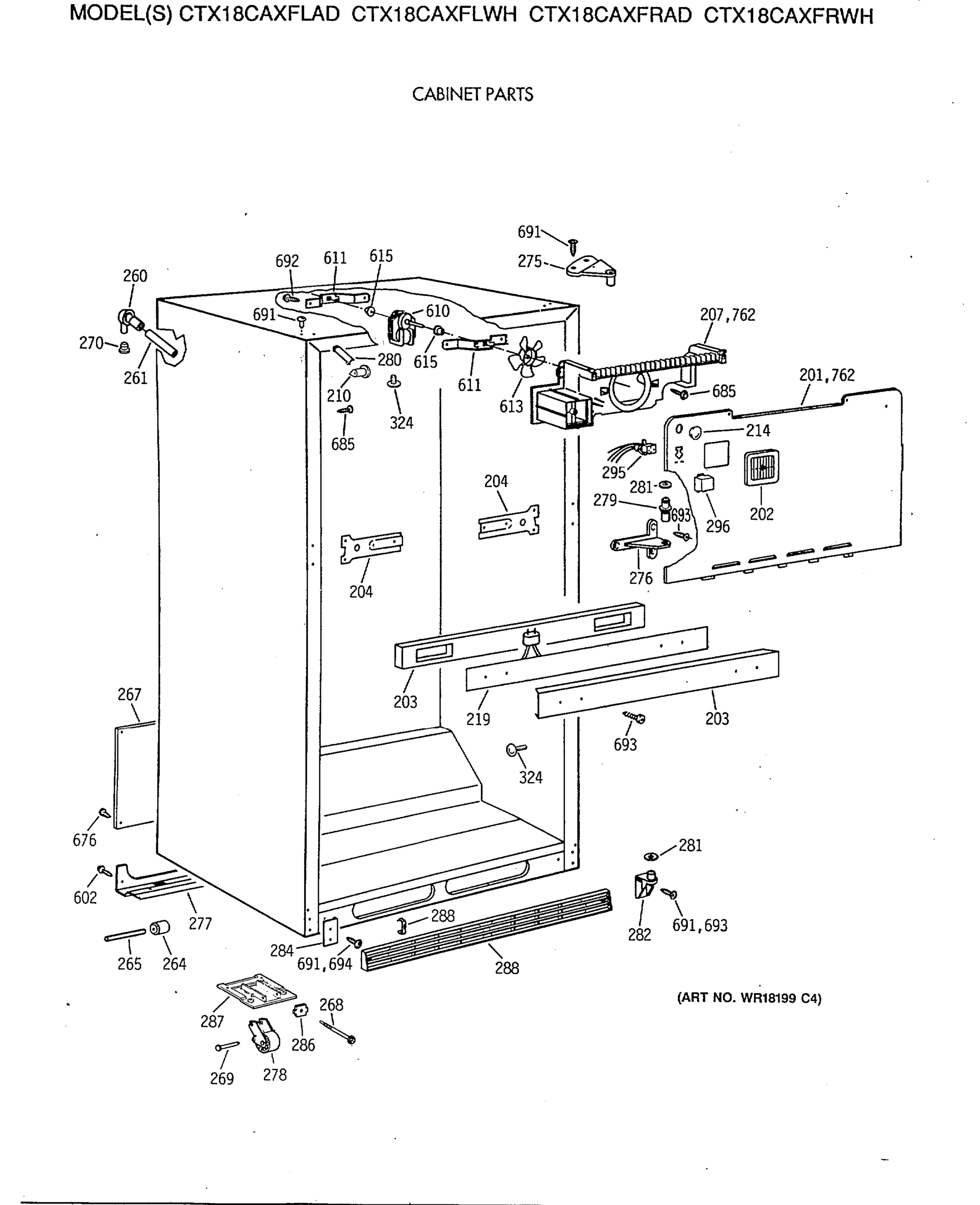 CABINET PARTS