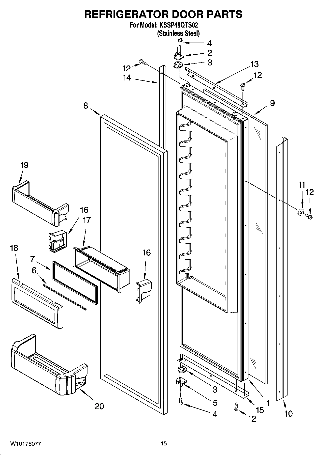 10 - REFRIGERATOR DOOR PARTS