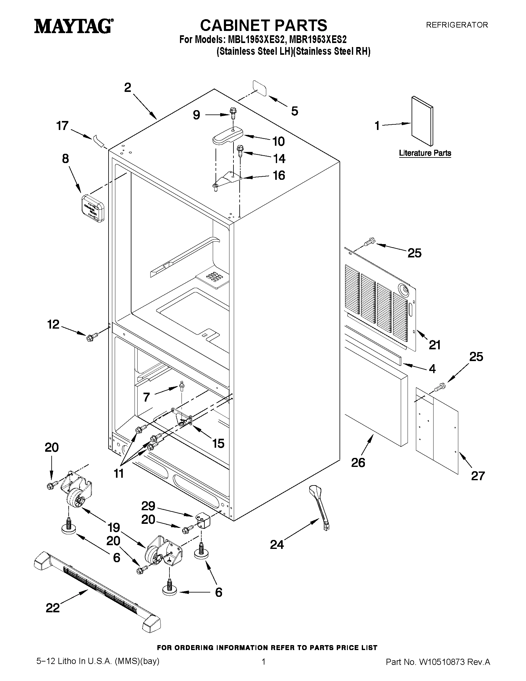 01 - CABINET PARTS