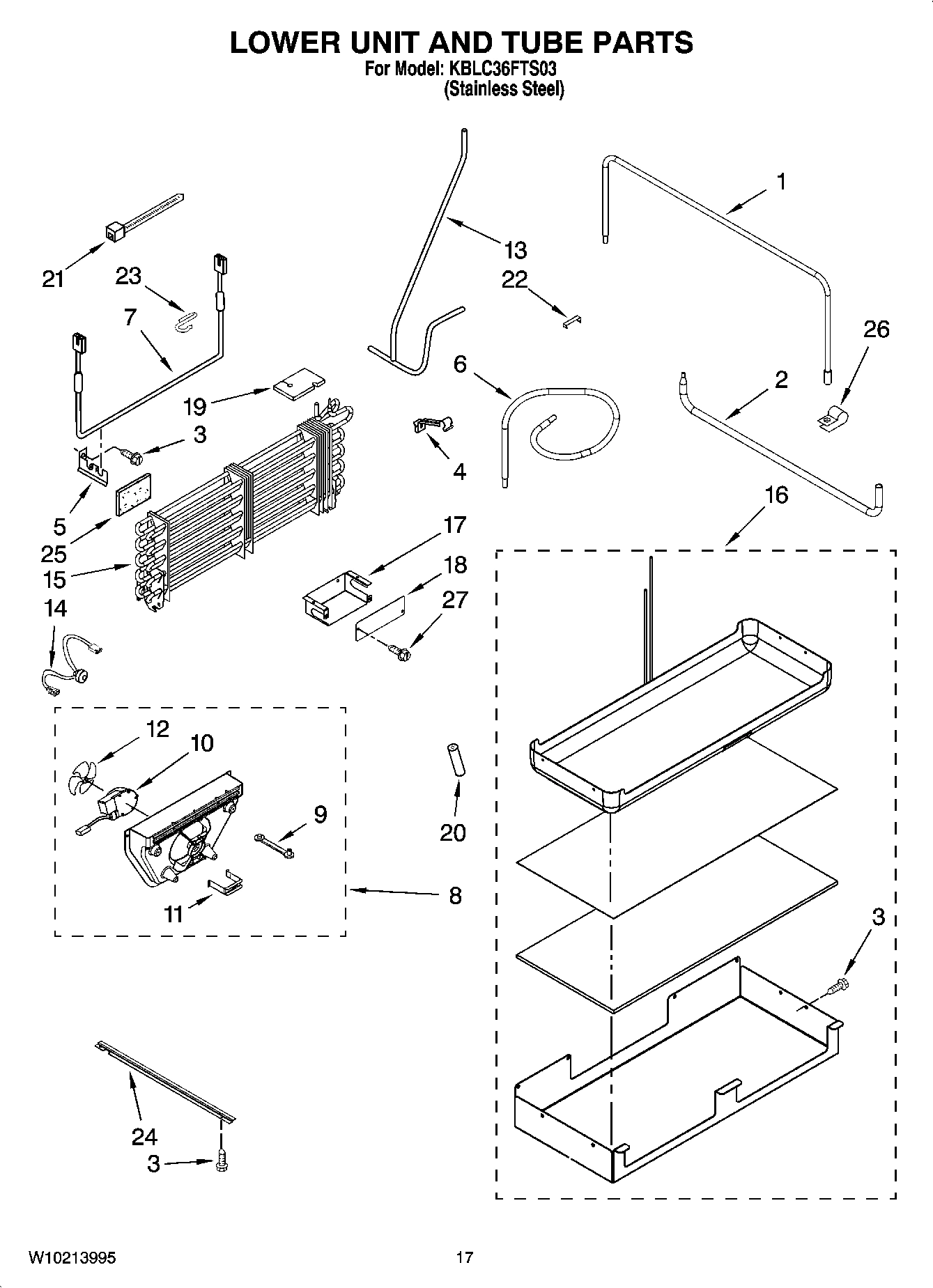 10 - LOWER UNIT AND TUBE PARTS