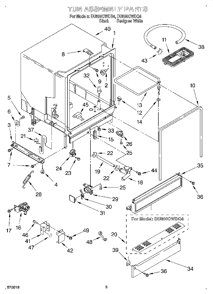 03 - TUB ASSEMBLY