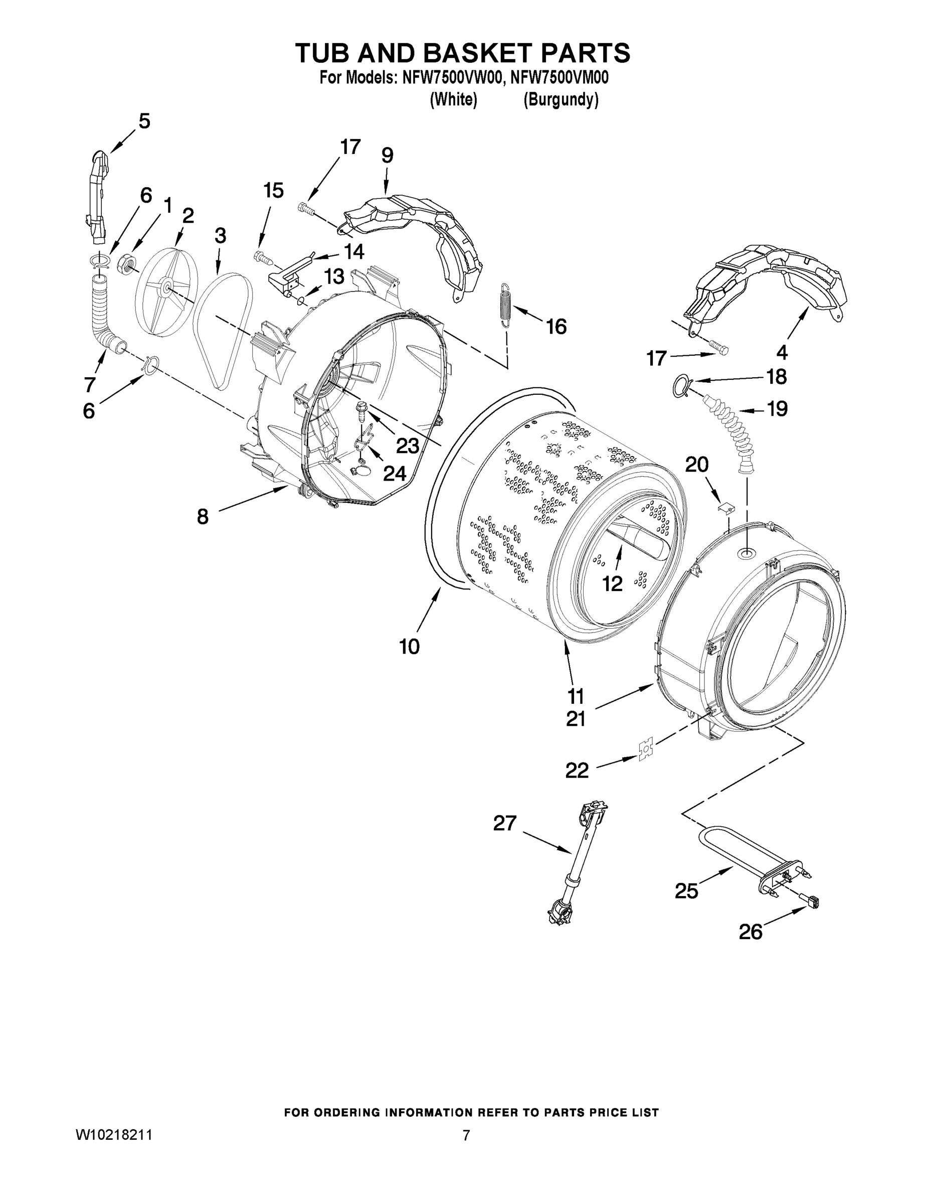 05 - TUB AND BASKET PARTS