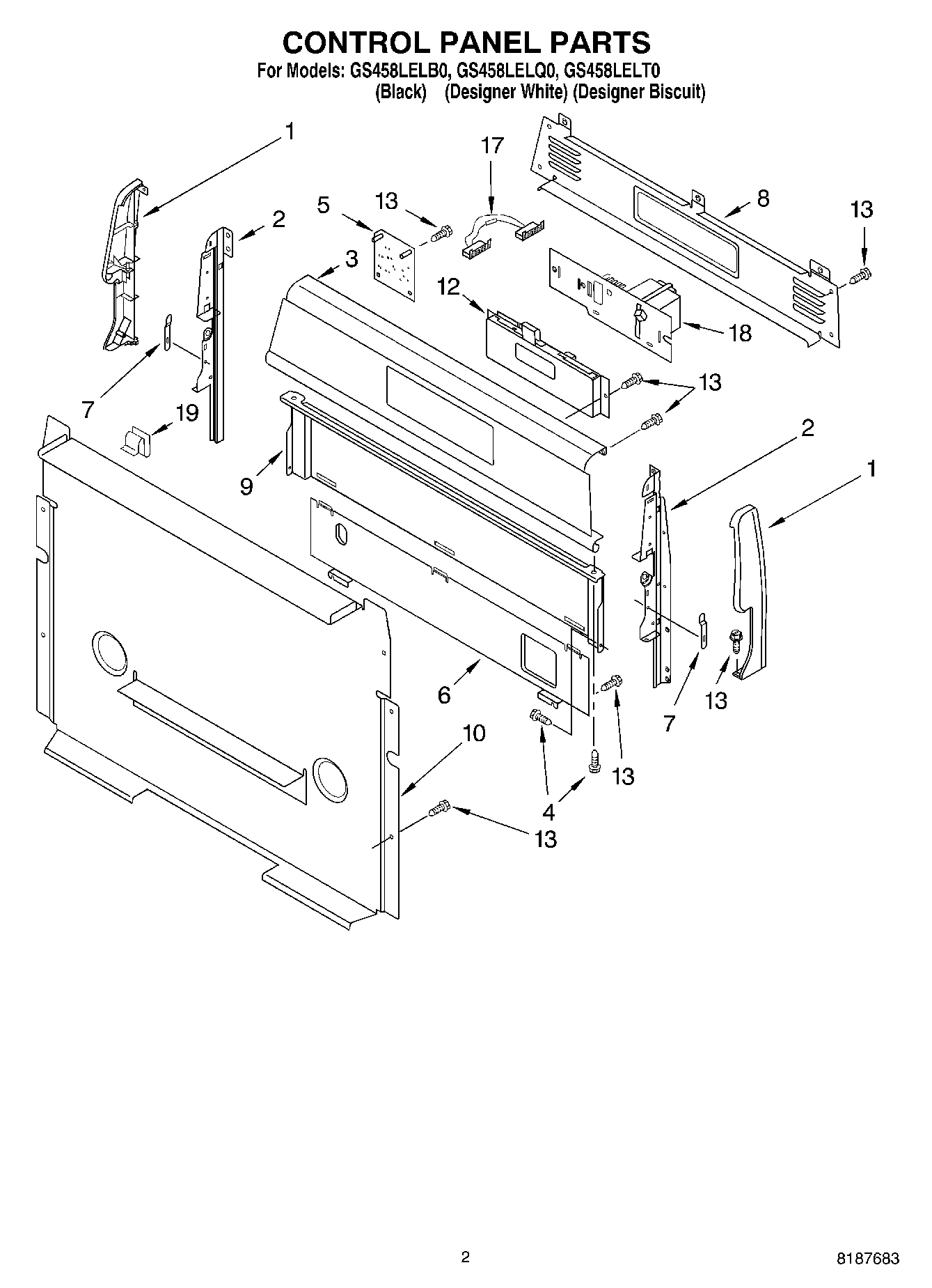 02 - CONTROL PANEL PARTS