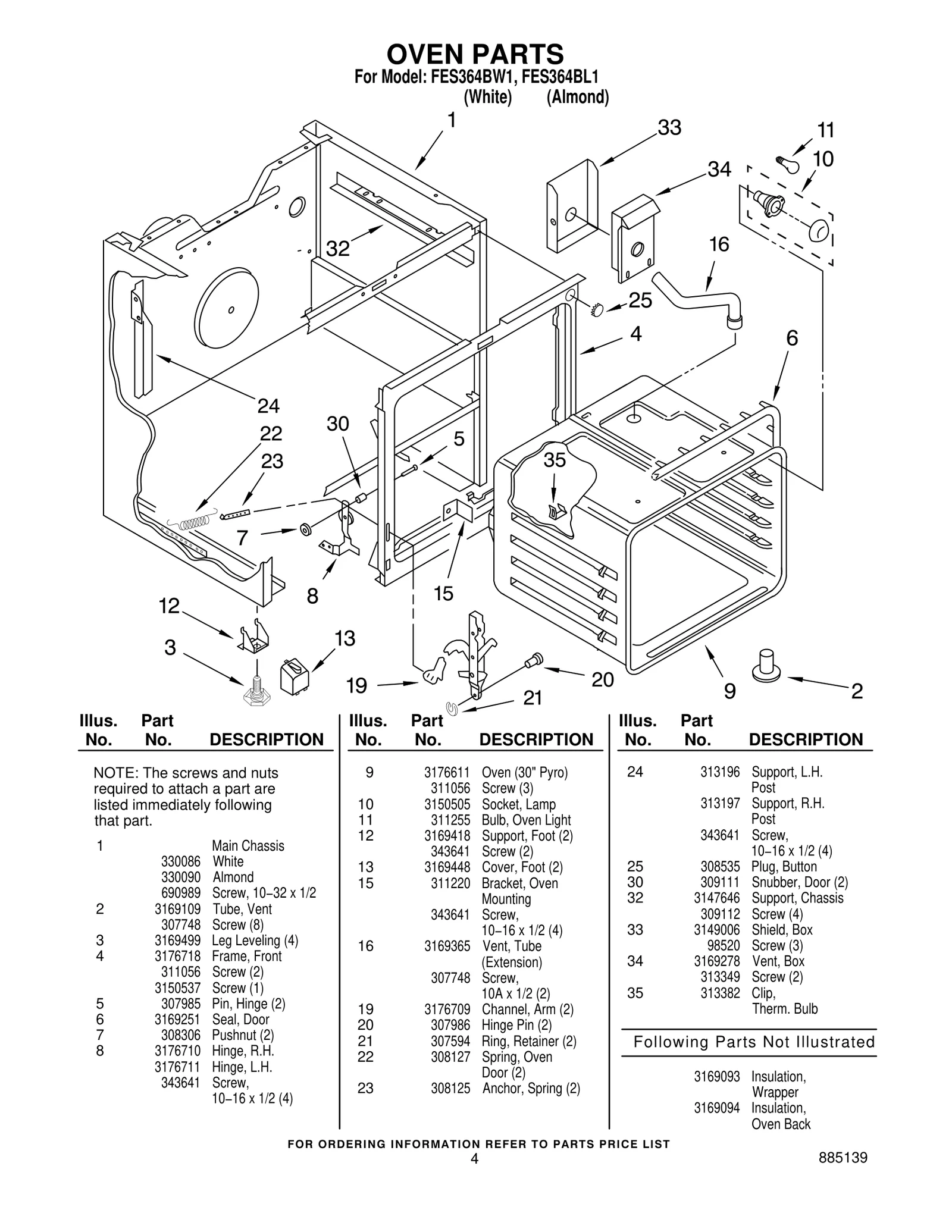 OVEN PARTS