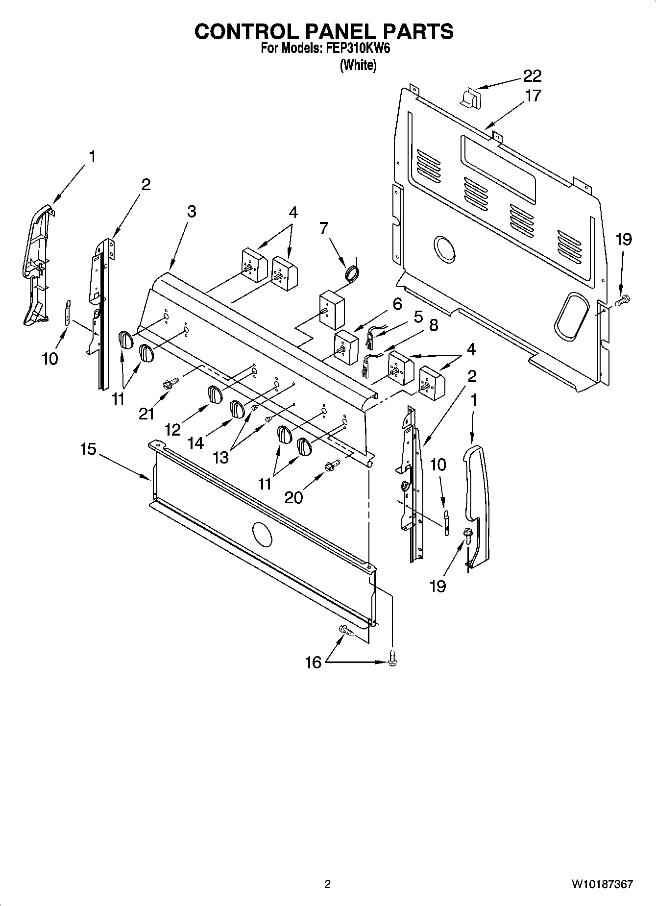 02 - CONTROL PANEL PARTS
