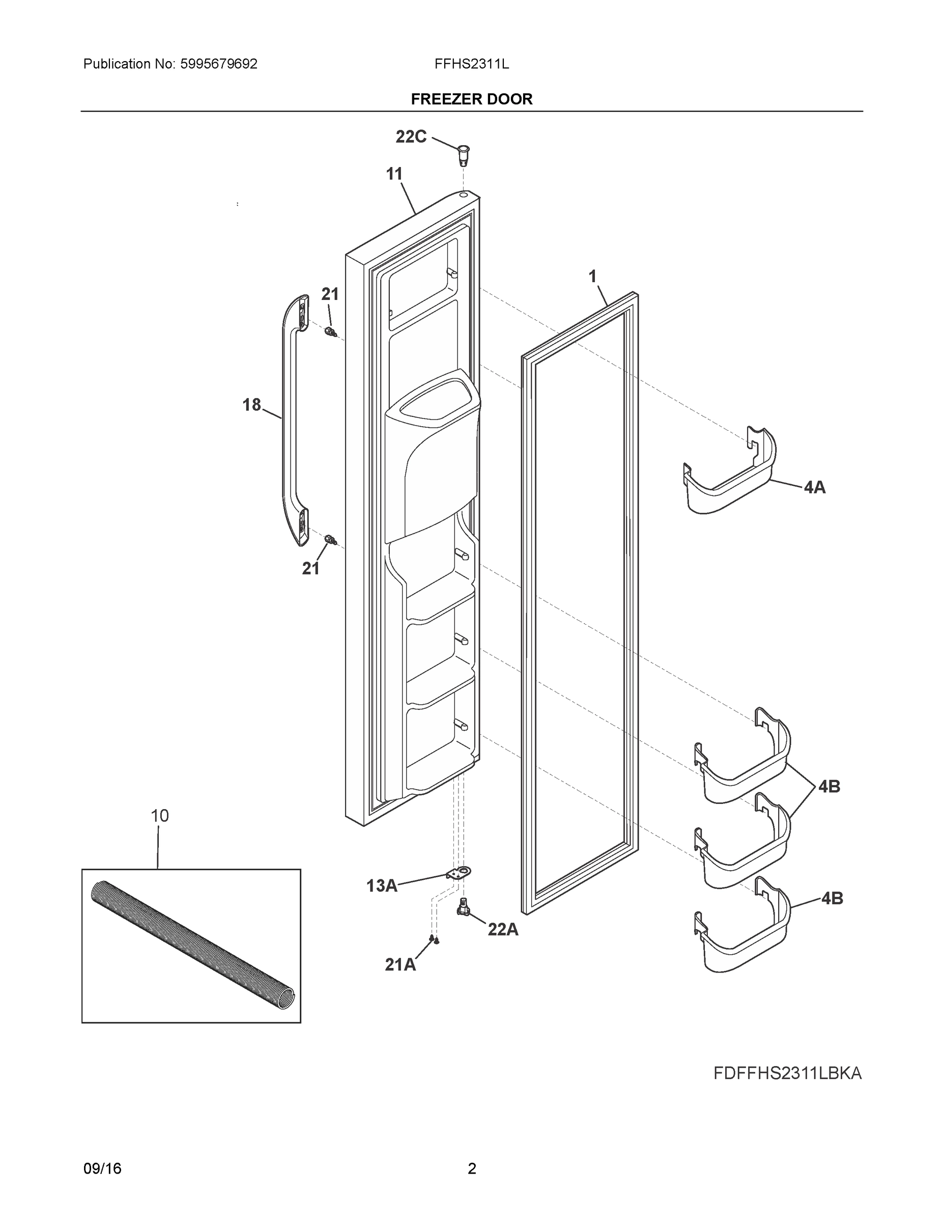 02 - FREEZER DOOR